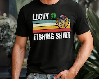 Lucky Fishing Shirt Vintage Fishing Gift
