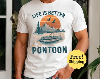Pontoon Boat Legend T-Shirt, Lake Life Boating Gift