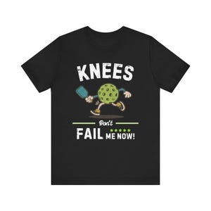 Funny Pickleball Gift for Men Women, Knee Don't Fail me Now Vintage Pickleball Shirt, Retro Pickleball Apparel for Seniors Lovers image 8