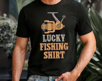 Lucky Fishing Shirt Vintage Funny Fishing Gift