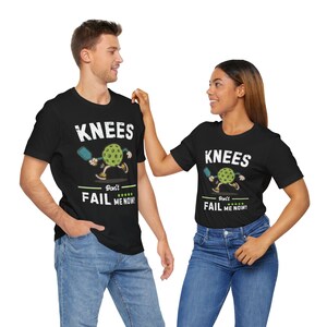 Funny Pickleball Gift for Men Women, Knee Don't Fail me Now Vintage Pickleball Shirt, Retro Pickleball Apparel for Seniors Lovers image 5