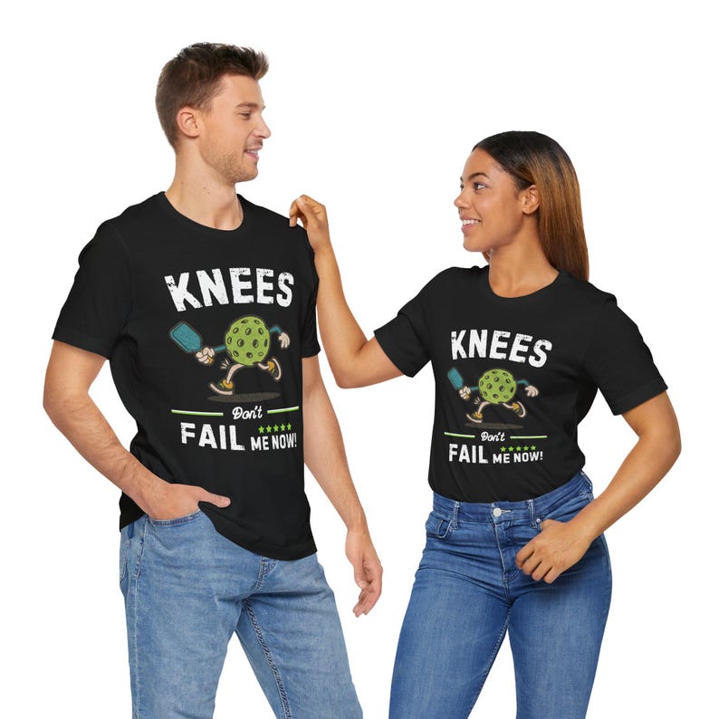 Funny Pickleball Gift for Men Women, Knee Don't Fail me Now Vintage Pickleball Shirt, Retro Pickleball Apparel for Seniors Lovers image 5