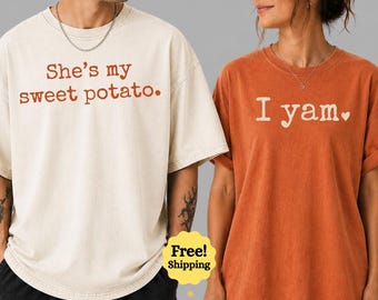 Comfort Colors® Thanksgiving Couples Matching T-Shirt