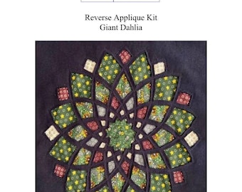 Kit - includes instructions, fabric panel and neck ribbing. Giant Dahlia