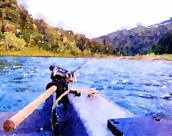 Rogue River Fishing by Rick Howard