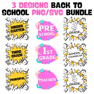 Back to School png/svg Bundle, Back to School Mega Bundle, Teacher, First Grade, Pre-K, 1st/2nd back to school
