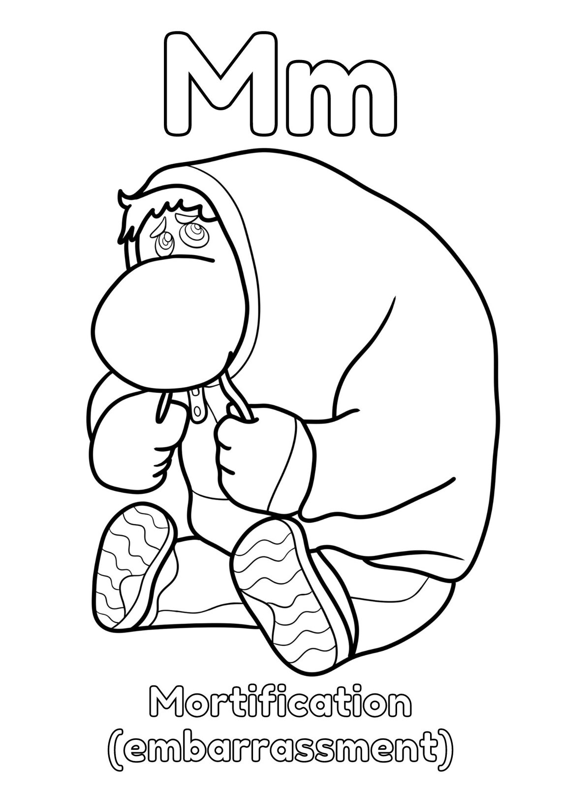 Inside Out Customizable ABC Coloring Book for Kids , Baby Shower ...