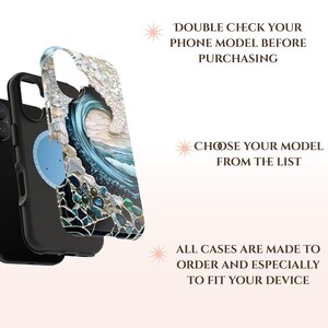Ocean Wave MagSafe Case: Iridescent Turquoise Beach Design iPhone Cover 17 16 15 14 13 Pro Max, Mini, Galaxy s26 image 10