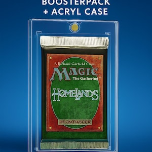 Sobre de Magic: The Gathering Homelands (1995) Sellado en caja de acrílico | MTG vintage | Coleccionable