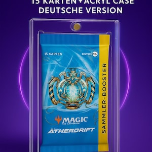 Magic: The Gathering Aetherdrift Collector's Booster | 15 kaarten | Duitse versie | Verzegeld in een acryl hoesje | Collector's Edition