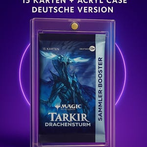 Sobre de colección de Tarkir Dragonstorm (alemán) + estuche acrílico