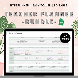 Digitaler Lehrer-Planer mit Schüler-Trackern – Google Sheets, wiederverwendbar