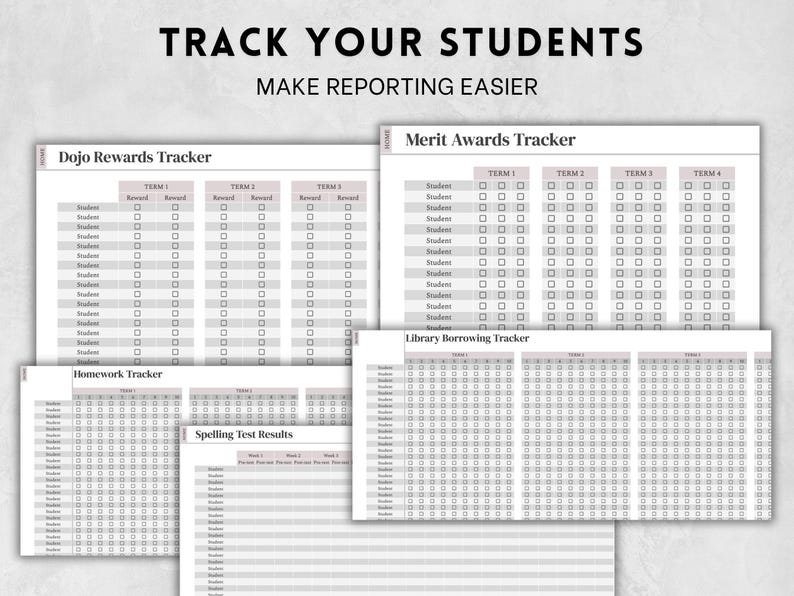 Teacher Digital Planner Bundle for Google Sheets – 3 Colours, Reusable ...