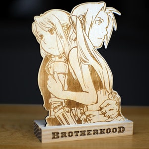 Full Metal Alchemist Stand Statue Figure Collectibe Anime Home Decor Edward Alphonse Nina