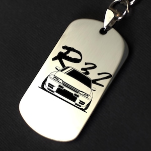 Nissan Skyline Keychain Pendant R32 R33 R34 R35 GTR GT-R JDM Japan Car Key