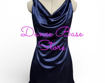 Discounted CST-407-S Satin Lyrical Contemporary Dance Costume Dress