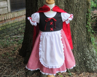 Little Red Riding Hood Costume in any Baby or Toddler Size