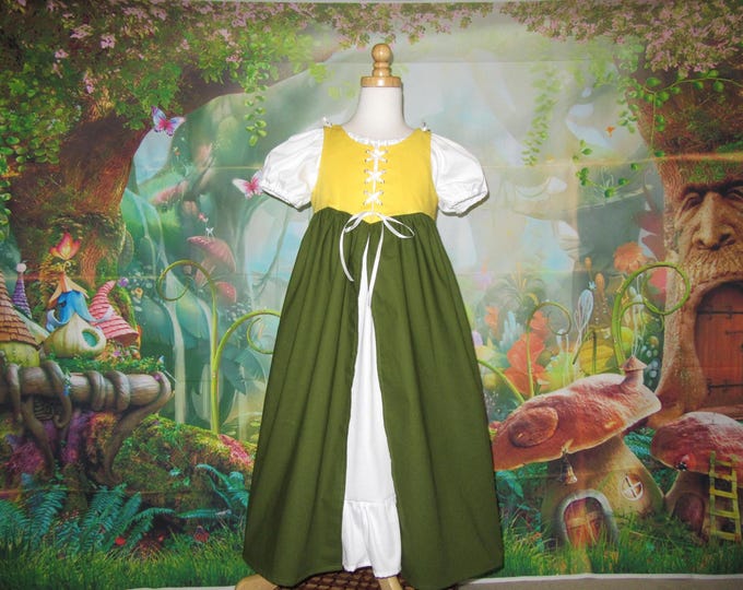 Featured listing image: Renaissance Faire Dress and Chemise in any Girls Size and Color