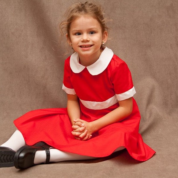 Custom Annie Girls Dress Costume Girls Sizes 3-12