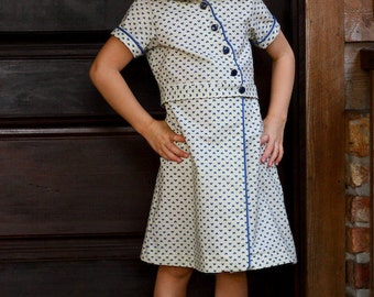 1930's Feed Sack Dress Reproduction Girls Sizes
