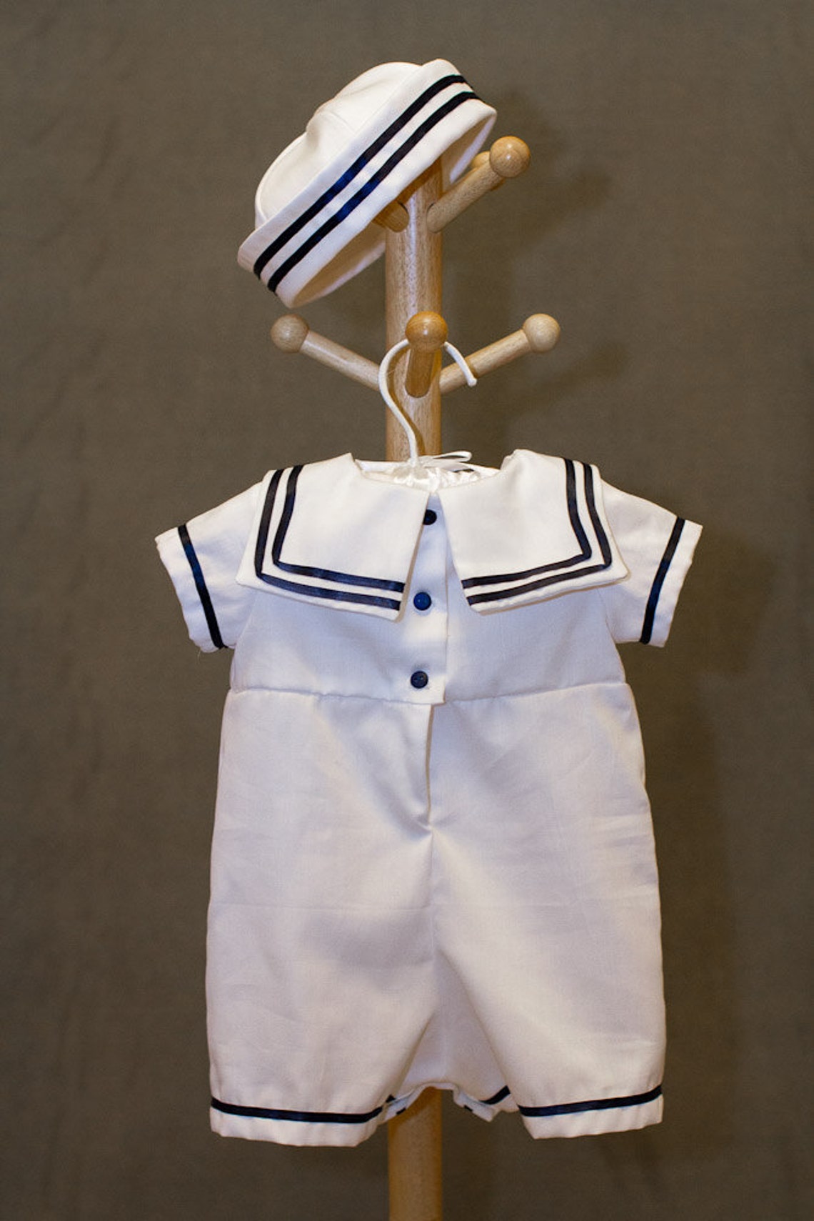 Baby Boy Sailor Outfit With Hat Etsy