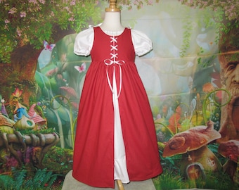 Renaissance Faire Dress and Chemise in any Girls Size and Color