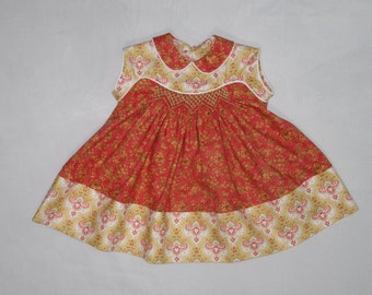 Smocked Cotton Dress 12 months