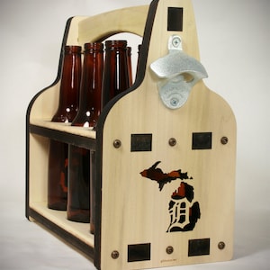 Beer Holder | Beer Caddy | Six Pack Beer | Wooden Beer Tote | Beer Carrier | 6 Pack Holder | Beer Bottle Carrier | 6 Pack Beer Carrier |