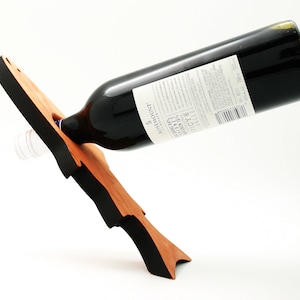Wine Bottle Holder | Wine Bottle Stand | Bottle Stand | Bottle Holder | Wine Gift | Wood Wine Bottle Balance | Wine Holder | Vino | Fish