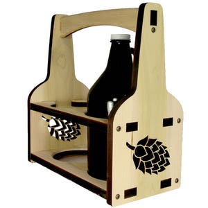 64 oz Growler Beer Holder, Growler Carrier, Hops image 1