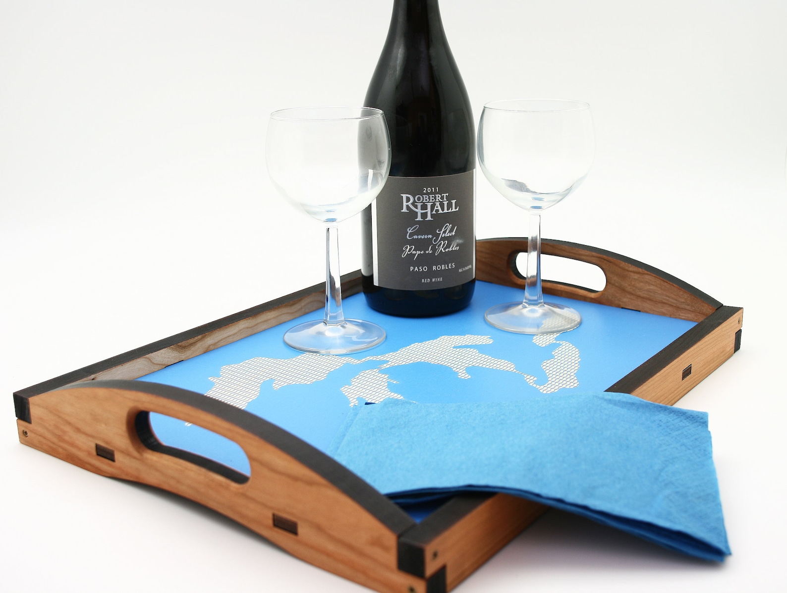 The Great Lakes Serving Tray TV Tray Wood Serving Tray Etsy