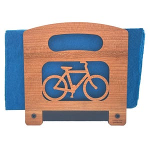 Handgefertigter Fahrrad-Design-Serviettenhalter aus Rustikales Holz-Serviettenhalter Fahrrad-Mädchen-Geschenk für Fahrrad-Liebhaber-Fahrrad-Küchen-Thema