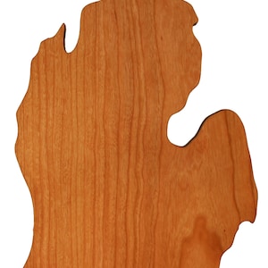 Michigan State Shaped Cutting Board