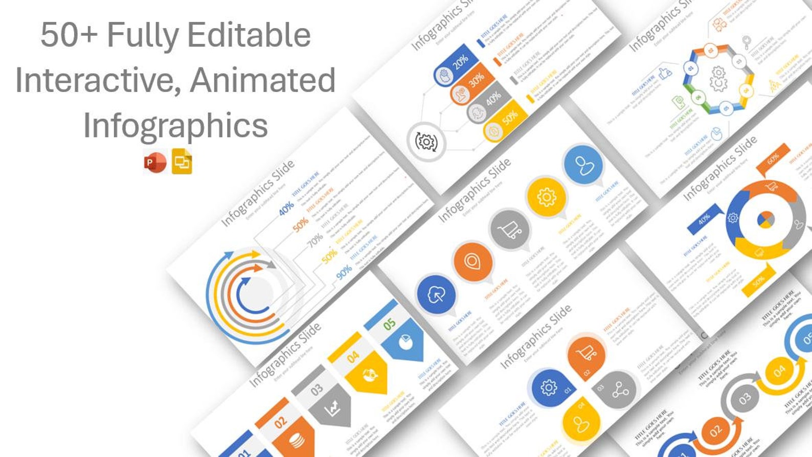 50 Animated Infographics, Process Map - Etsy