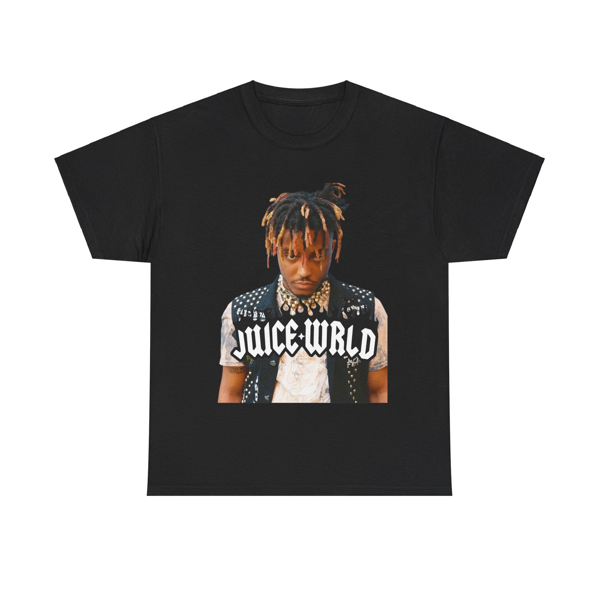 Juice WRLD スカジャン 2XLサイズ グラフィック Juice Wrld Black & Blue Graphic Short Sleeve Tee Adult Size
