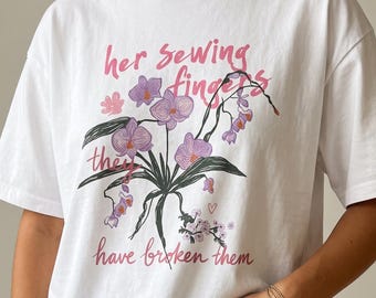 Her Sewing Fingers Shirt, Powerless Merch, Lauren Roberts Shirt, Powerful Book Tee, Adena Shirt, Bookish Shirt, BookTok Gift for Book Lover