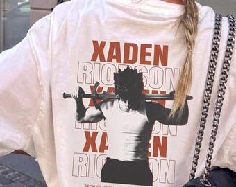 Xaden Riorson Graphic Tee | Fourth Wing Book Shirt, Dark Romance Bookish Gift | Dragon Rider Enemies to Lovers Oversized Shirt