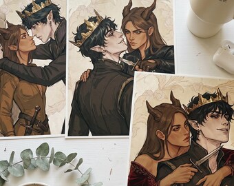 The cruel Prince - Kiss Me Again 3 images – Dark Fantasy, Book Art Print