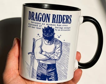 Fourth Wing Mug, Dragon Romantasy Coffee Mug, Bookish Book Lover Mug, Tairn Andarna Xaden Riorson Gift