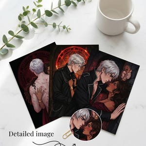 Alchemised Wall Art Print A5 & A4 | Helena Kaine Dark Romance Poster | SenLinYu Inspired | Bookish Home Decor | BookTok Gift | Romantasy Art image 1