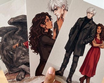 Alchemised Art Print Set 6 A5 Prints | Helena Kaine Fan Art | Dark Romantasy Wall Art | SenLinYu Inspired | BookTok Gift | Bookish Decor