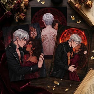 Alchemised Wall Art Print A5 & A4 | Helena Kaine Dark Romance Poster | SenLinYu Inspired | Bookish Home Decor | BookTok Gift | Romantasy Art image 4