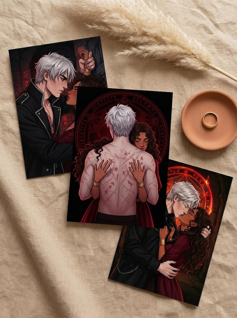Alchemised Wall Art Print A5 & A4 | Helena Kaine Dark Romance Poster | SenLinYu Inspired | Bookish Home Decor | BookTok Gift | Romantasy Art image 5