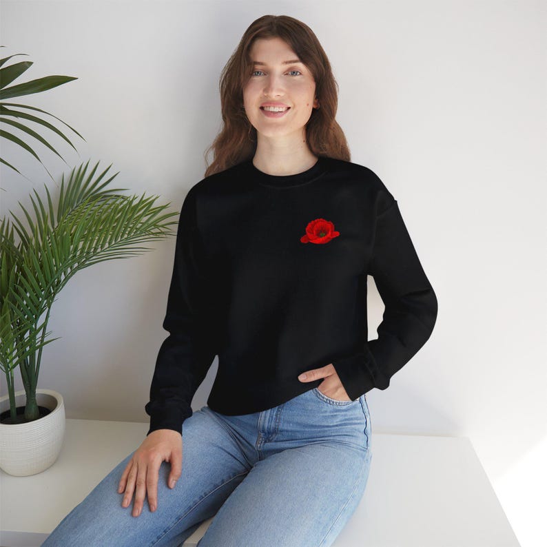 Powerless Book Sweatshirt - Floral Graphic Crewneck image 4