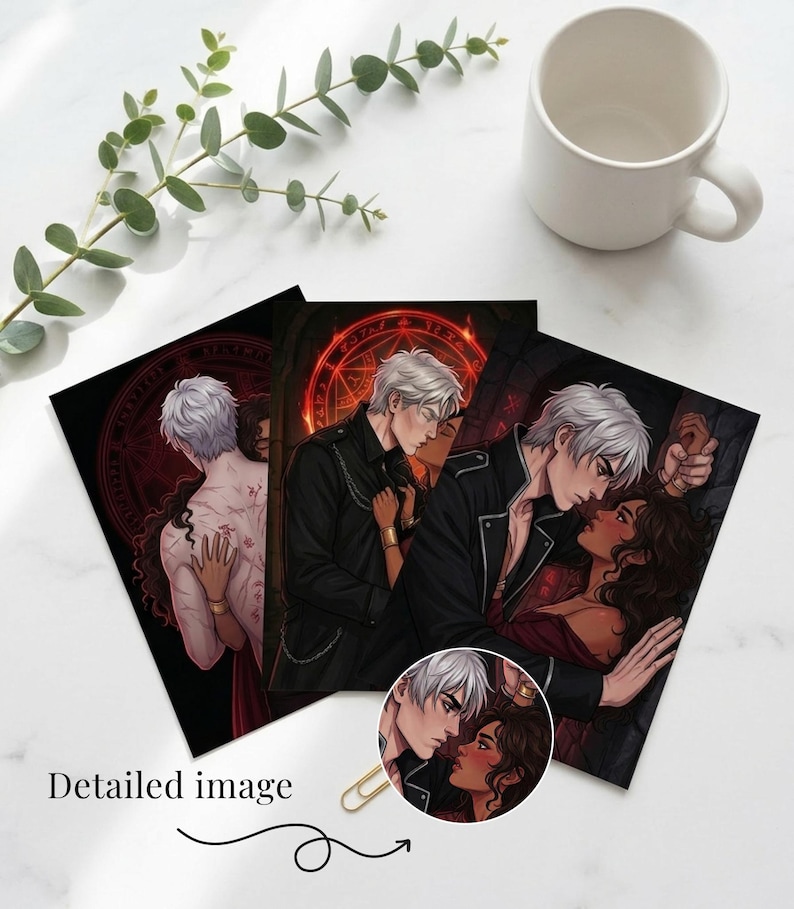 Alchemised Wall Art Print A5 & A4 | Helena Kaine Dark Romance Poster | SenLinYu Inspired | Bookish Home Decor | BookTok Gift | Romantasy Art image 1