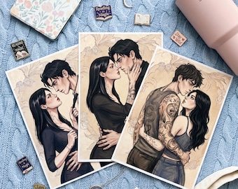 Impressão de arte de fã de Edge of Darkness | 3 imagens | Kade & Stacey | Inspirado em Insatiable | Download digital