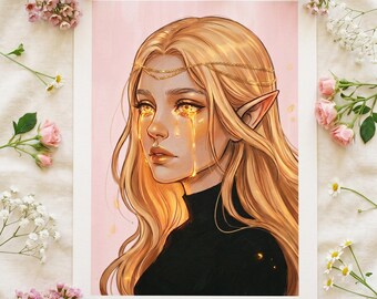 Daughter of Fire – Dark Fantasy, Book Art Print