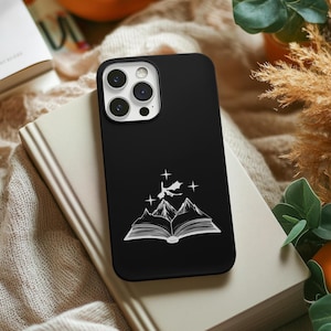 Fourth Wing Phone Case, Dragon Riders Wing Tough Case, Black and Gold Samsung iPhone Cover, Gift for Book Lover, Merchandise, Dragon Phone