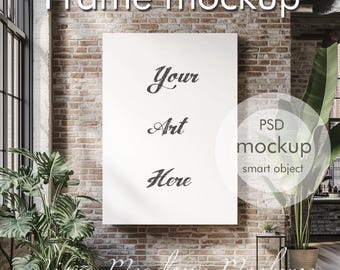 Framemodel canvasmodel kunstmodel grootschalig canvasmodel grootschalig kunstmodel PSD-bestand met slim object Kunstweergave op grote schaal