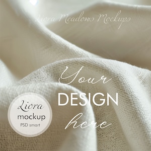 Fabric MOCKUP In PSD with Smart Object, Textile Mockup, Fabric Mockup